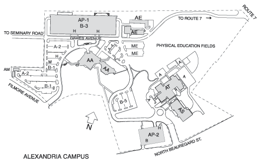 Alexandria Campus Map