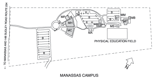 Manassas Campus Map
