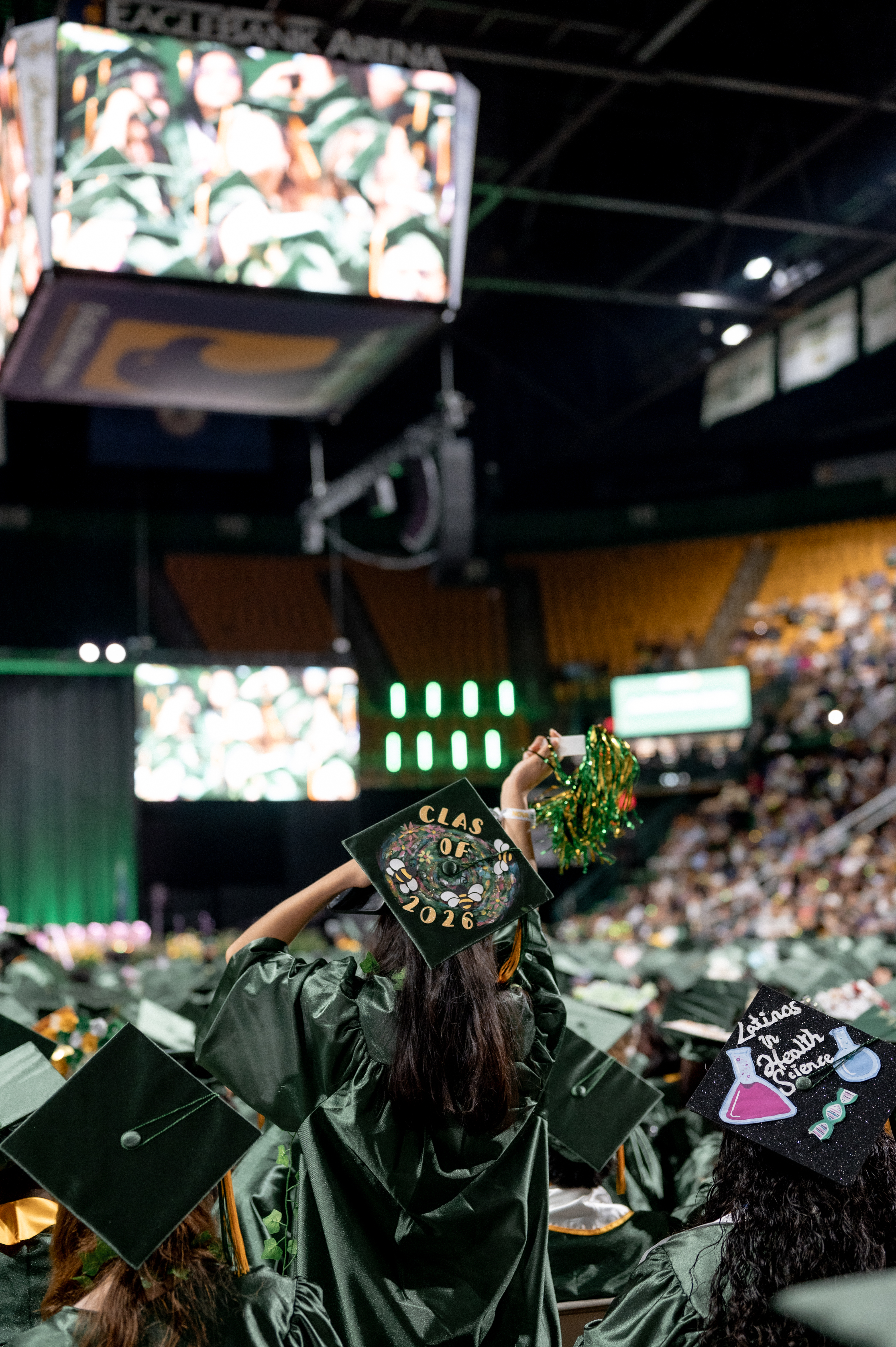 Student's celebrating graduation at Commencement 2026