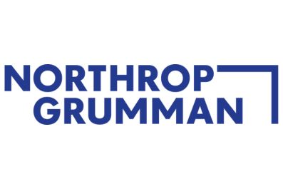 white and blue logo