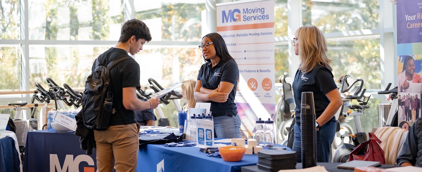 career fair booth