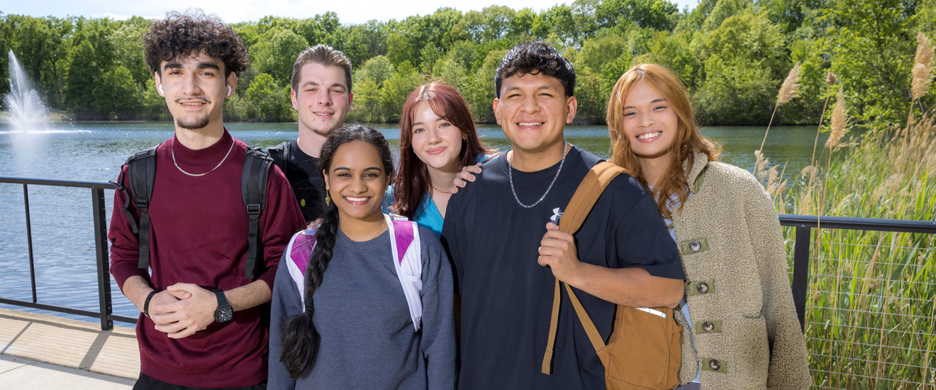 students on campus