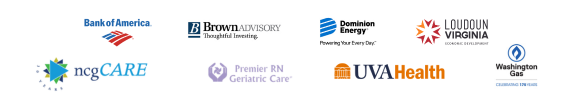 Bank of America, Brown Advisory, Dominion Energy, Loudoun VA, ncgCARE, Premier RN Geriatric Care, UVAHealth, Washington Gas