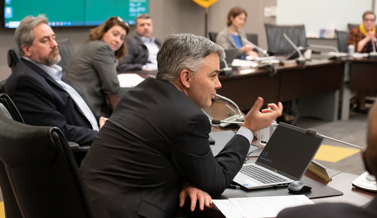 image of a college board member