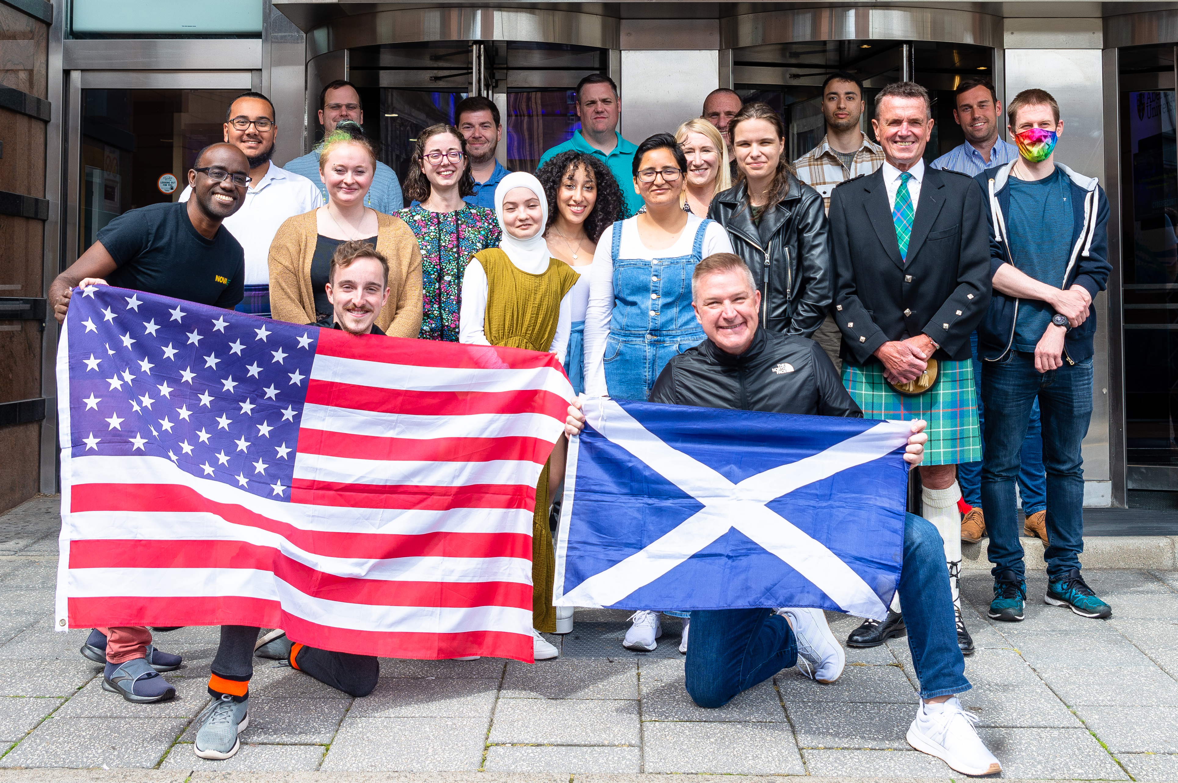 students and faculty in Scotland