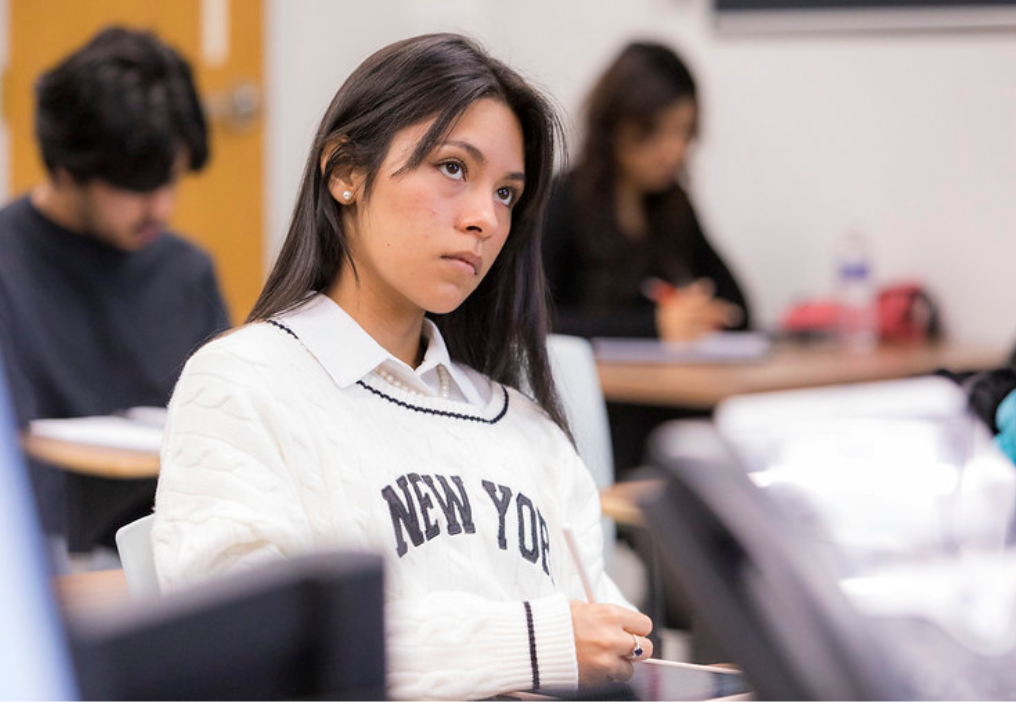 student in class