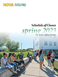 The Spring 2023 Schedule of Classes cover page