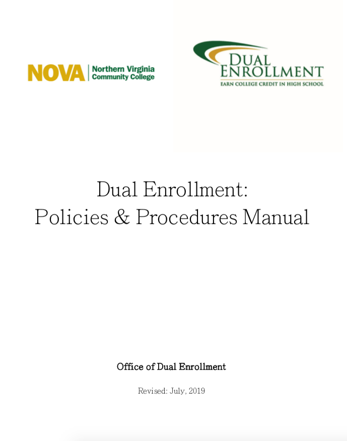 Dual Enrollment Manual cover