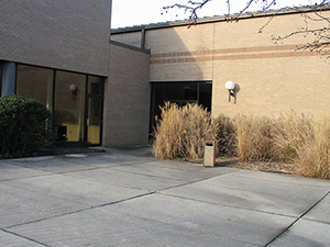 Ernst Patio looking toward builing