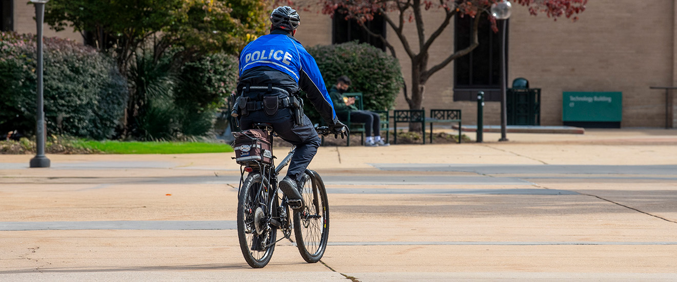 NOVA Police on bike