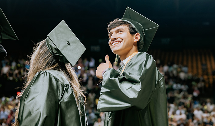 Student at Commencement