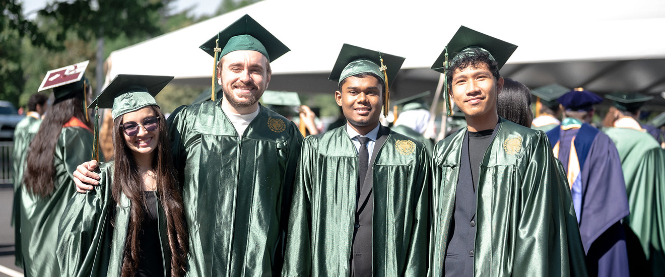 image of students at commencement