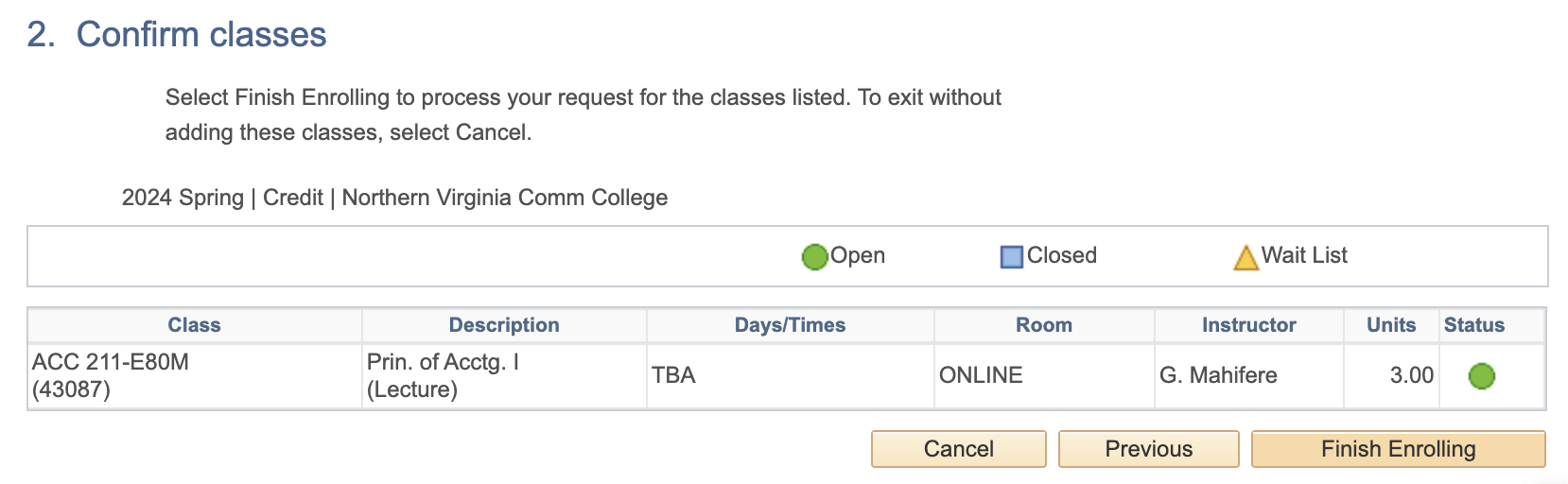 Add a Class | Northern Virginia Community College
