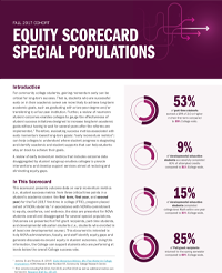 Equity Scorecard Special-Populations