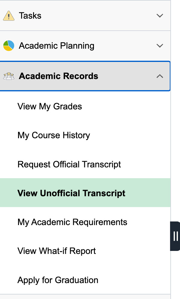 View an Unofficial Transcript Northern Virginia Community College